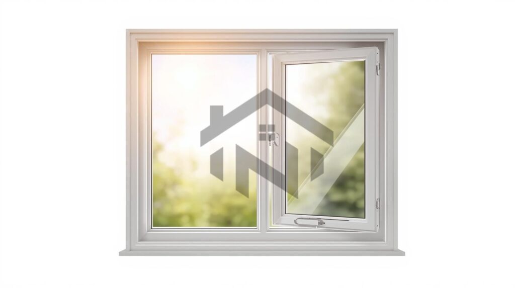پنجره دوجداره UPVC مدل دوحالته برای تهویه و نورگیری بهتر