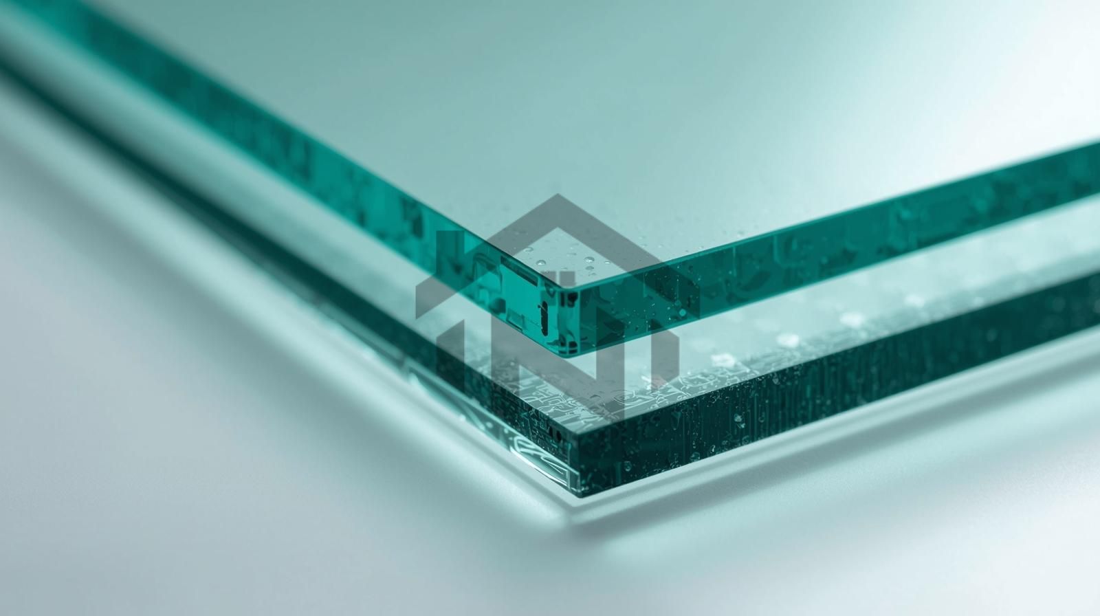 شیشه لمینت صنعتی با لایه ایمنی PVB