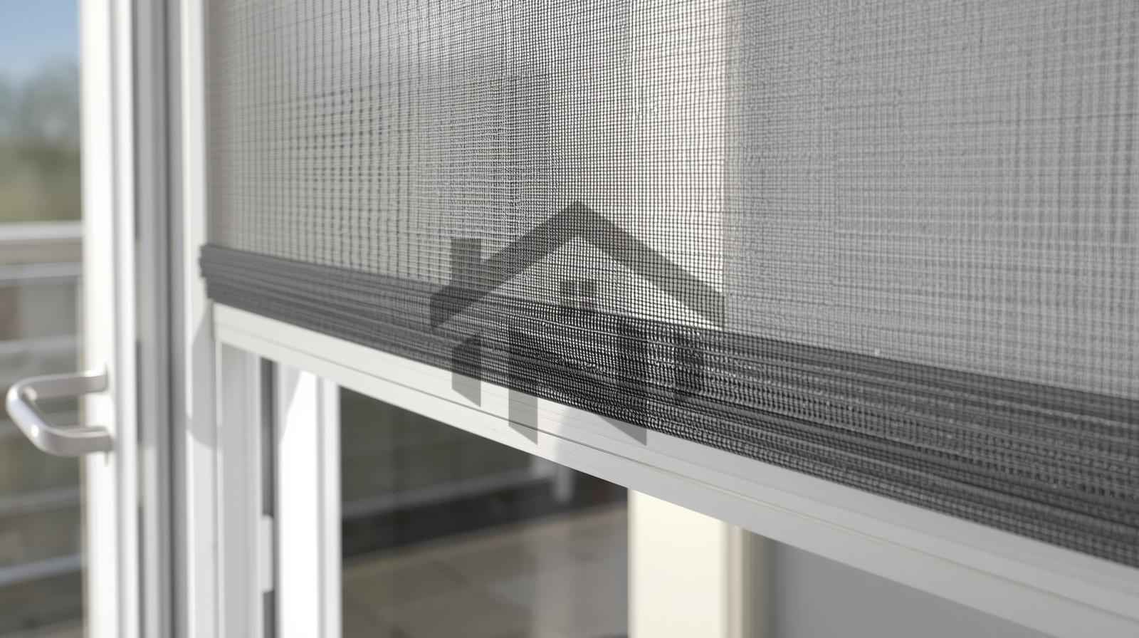 توری آلومینیومی مقاوم نوین پلاست روی درب بالکن